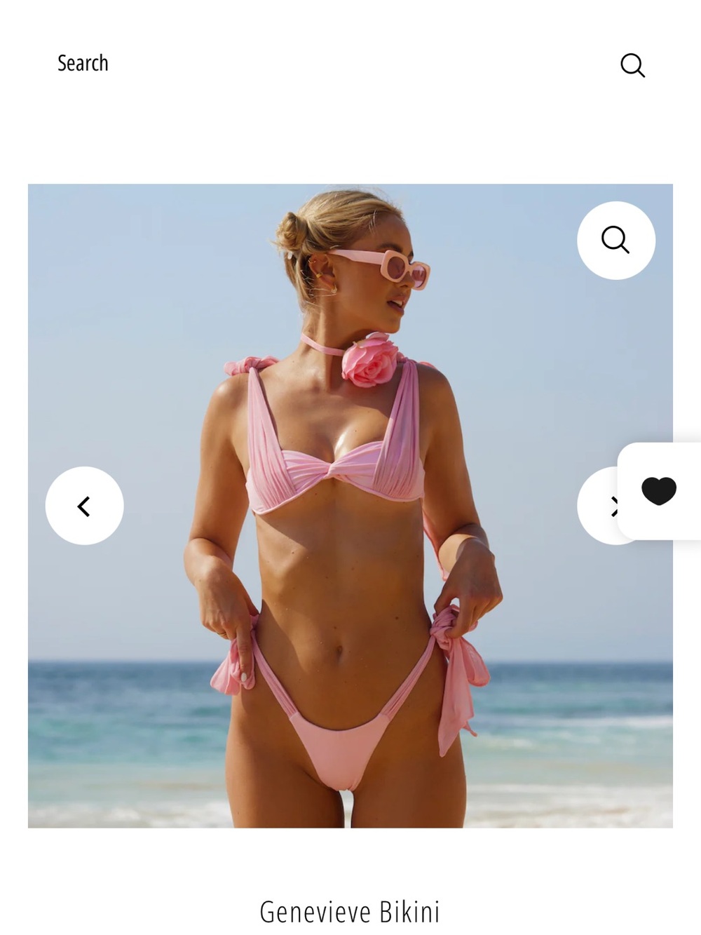 Genevieve Pink Tie-Side Bikini - Stylish Women’s Swimwear
